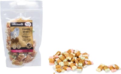 Beeztees Tasty Treats Cookie Wraps met Kip - Hondensnacks - hondenkoekjes - Hondensnoepjes - S - 200 gram