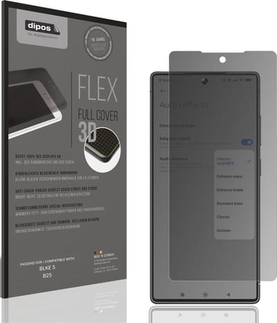 dipos FLEX – Matte Privacy Screenprotector geschikt voor BLKE S B25 | Volledige Schermbescherming | Case-Friendly