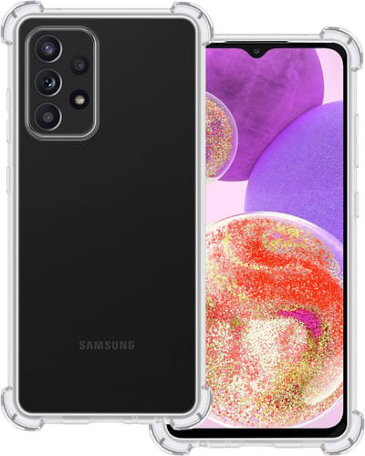 Hoesje Geschikt voor Samsung Galaxy A23 - Sterk & Shockproof - Siliconen Case - Back Cover - Telefoon Hoes Shock Proof - Transparant