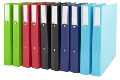Rapesco - ECO GRS Ringbanden - A4 - 2-Rings - 38 mm - Gerecycled PP - Assorti - 10 Stuks - RP-1826