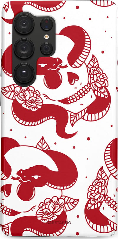 Casetastic Hoesje Geschikt voor Samsung S25 Ultra - Stijlvolle Beschermende Duo-layer Case - Beet van de nacht