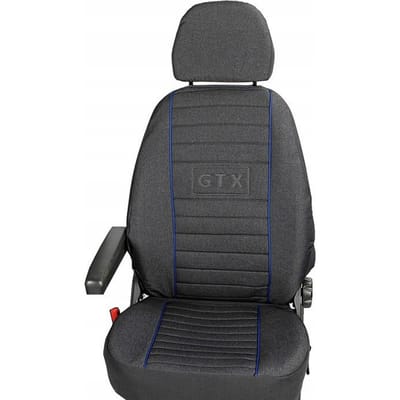 Premium Autostoelhoes - Enkele stoel - Op maat gemaakt - Geschikt voor Iveco Daily III, IV, V 1999-2014 - Bekledingsstof - Kleur bies naar keuze