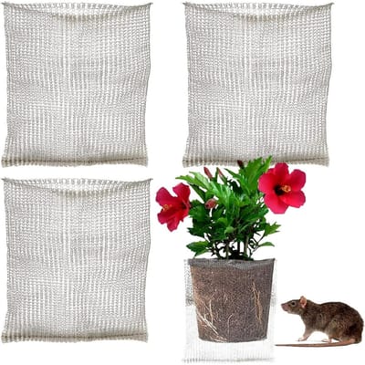 Tuingereedschap - 3 artikelen-wortelbeschermingsmanden - Gopherbestendige roestvrijstalen draadmandbarrières - Houd gravende dieren, ongedierte, woelmuizen, mollen en meer buiten - 24 x 24 inch