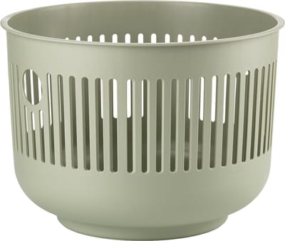 Zone Denmark Ume Wasmand - 30 liter - Eucalyptus - Kunststof - Ronde Wasmand met Hengsel - Kleine Wasbox of Opbergmand