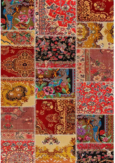 Bamyum Silena Bedrukt Tapijt Chenilleprint Machine Made 80 x 150 cm, Vintage Tapijt Slaapkamer, Antibacterieel Antislip Ondervloer Keukentapijt