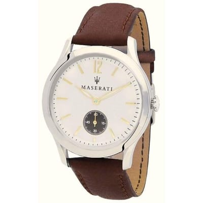 Maserati Tradizione White Dial Quartz R8851125001 Herenhorloge wit
