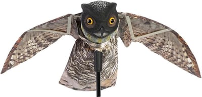 Allecta - Uilenlokvogels voor Tuinen en Patio's - Prowler Uil met Bewegende Vleugel - Vogelverschrikker, Roofdier, Lokvogel