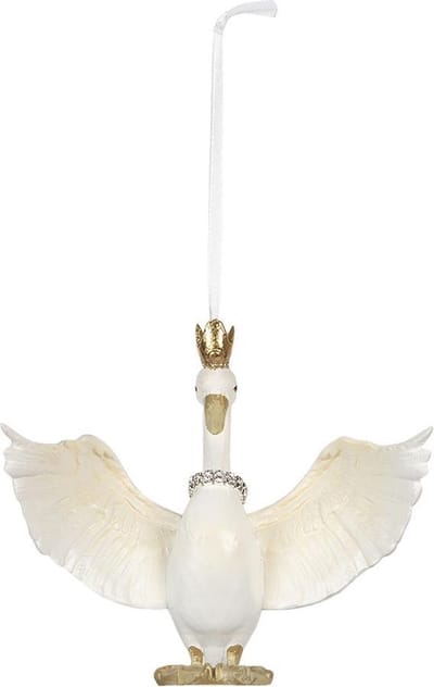 Clayre & Eef Hanger 15*10*12 cm Wit Kunststof Rechthoek Woondecoratie