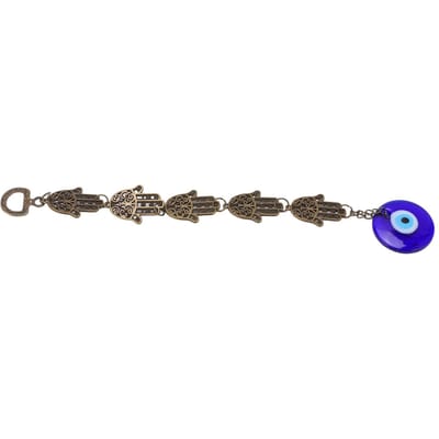 Pendentif Œil Bleu Maléfique Bronze Vintage 3,5 CM Pendentif Œil Bleu Maléfique Ornement Décor Cadeau Voiture Maison Bureau gray