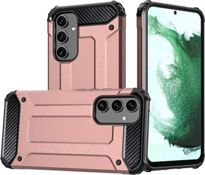 Hoesje Geschikt voor Samsung Galaxy A54 | Shock Proof | Hybride Back Cover | Beschermhoes | Schokbestendig | Extra bescherming | Roze Goud