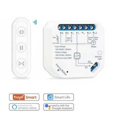 Slimme Rolluikmodule met Wifi & RF – App, Alexa & Google Home – Past Achter Bestaande Schakelaar