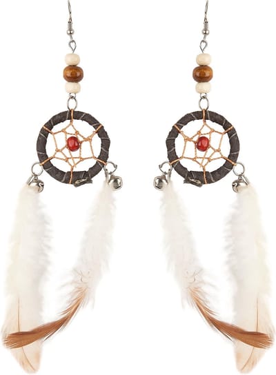 Carnaval verkleed accessoires Indianen oorbellen - dromenvangers - kind/volwassenen