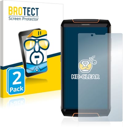 BROTECT - Screenprotector voor Cubot King Kong 3 - Folie Beschermfolie transparant 2 Stuks