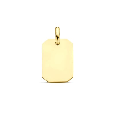 9K Geelgouden 9k graveerhanger 20 mm - 8000167