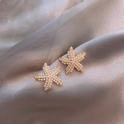 Nouveau type de boucles d'oreilles en forme d'étoile de mer pour dormir, boucles d'oreilles au design exquis pour femmes, cadeaux de fête, bijoux de mode pour femmes gray