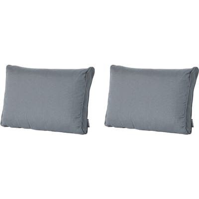 Madison - Lounge Rugkussen Rib grey - Ca. 40x60 cm - Set van 2