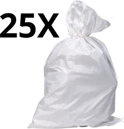 PUINZAK VOOR BOUWAFVAL 25KG POLYPROPYLEEN 50X80CM (PER 25STUKS)