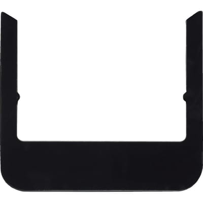 Hager Berker Zwart Glas Afgerond Design Frame - WD1135