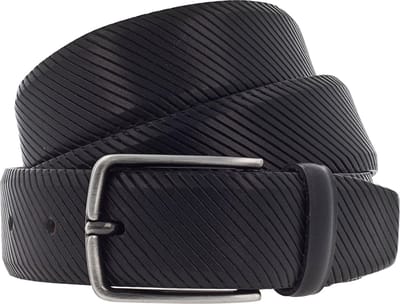 Vanzetti Leren Riem 35mm Leather Belt W100 Black Zwart
