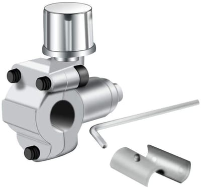 Dailygoods- Plug-Through Valve BPV-31 - 3-in-1 Toegang - Geschikt voor 1/4", 5/16", 3/8" Buizen - Verstelbaar - Zinklegering - Inclusief 2 Stuks - Doorsteekventiel