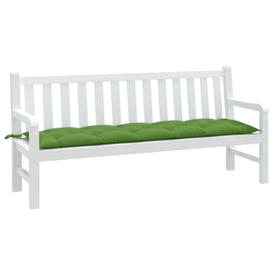 vidaXL - Tuinbankkussen - 180x50x7 - cm - stof - gemêleerd - groen