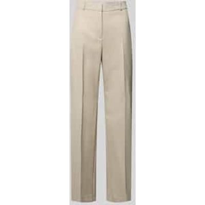Broek van viscosemix met persplooien