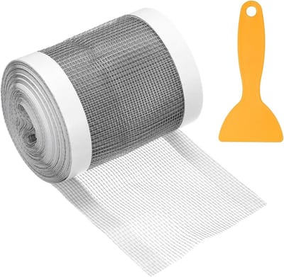 Wegwerp haarbedekking - Afvoer sticker - Afvoer schoonhouden - Fijnmazig gaas - 7 cm x 5 m - Zilver