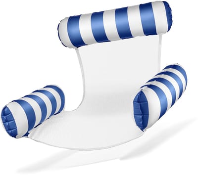 Dailygoods- Luchtmatras Ergonomisch - Waterstoel - Opblaasbare Stoel - Zwemzitje - Zonnestoel - Comfortabele Hoofdsteun - Zwemstoel