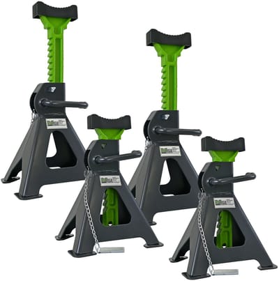 TRUTZHOLM Assteunen Set van 4 - Steunbokken 3 Ton per stuk - Heavy Duty Kriksteunen Camper SUV Garage 300-430mm Set