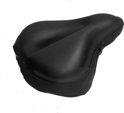 Zadelhoes Waterafstotend - Zwart - Waterafstotend - Fietszadelhoes - Universeel - 25 x 22 cm - Zadelhoesje voor Fiets - Zadelhoes Gel