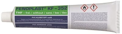 FENOPLAST KF-352 PVC lijm 180 g/200 ml – waterdicht Quellschweißmittel voor harde PVC verbindingen met ongeëvenaarde hechting, nette witte afwerking, chemisch bestendig en sneldrogend