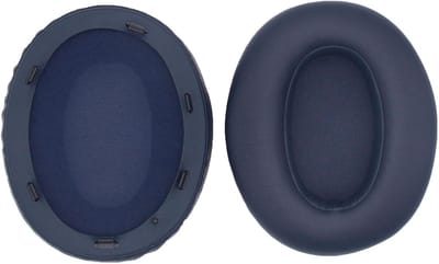 Vervangende Oorkussens voor WH-XB910N Hoofdtelefoon, Comfortabele Earcups, Reparatie Onderdelen voor Hoofdtelefoon met Zacht Echte Leer - Donkerblauw, Geschikt voor Geluidsisolatie en Comfort