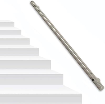 Trapleuning Wandmontage - Veiligheidsleuning Metaal - Veilig Traplopen - Roestvrij Staal - 60cm Lengte
