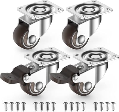 Heavy Duty Castors - Zwaarlast Zwenkwielen / Trolley Wielen voor Meubels 4