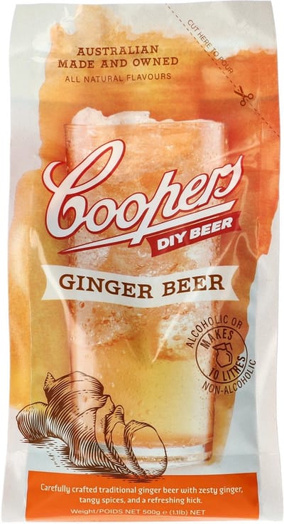 Coopers - Ginger Beer - Gember bier concentrate, 0.5kg - alcohol of alcoholvrij bier maken