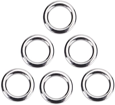 Dailygoody - Splitringen - Roestvrij Staal - Zeer Sterk - 50 Stuks - Visserijring - Perfect voor Outdoor Vissen