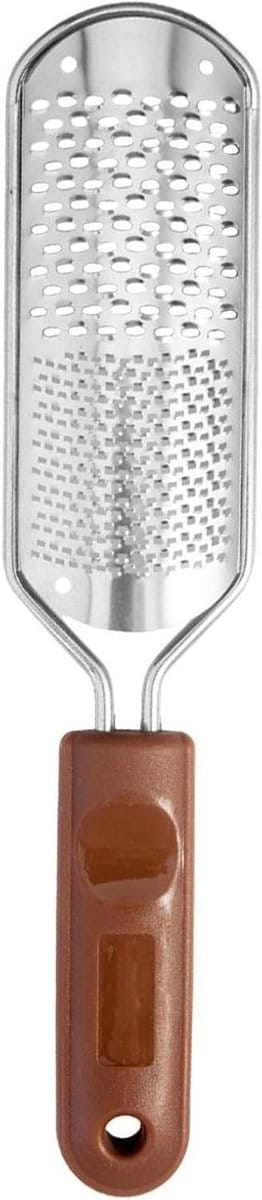 Voetscrubber - Pedicure Tools - Dode Huid Verwijderen - Antislip Handgreep - 28 cm - Grijs