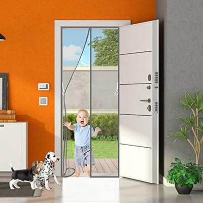 Magnetische Hordeur 80x180 cm - Insectenbescherming Voor Balkondeuren, Kelderdeuren en Terrasdeuren