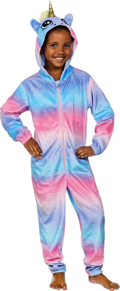 Eenhoorn Kostuum, Kinderkleding, Kinder Onesie met Capuchon.