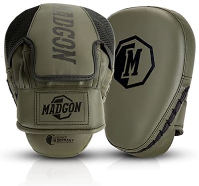 Bokspads met Hoge Kwaliteit Vulling voor Optimale Impactabsorptie - Boks Kussen voor Vechtsporten, MMA & Kickboksen - Perfecte Pasvorm Punchpad - 1 Paar