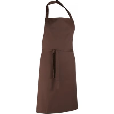 Schort/Tuniek/Werkblouse Unisex One Size Premier Brown 65% Polyester, 35% Katoen