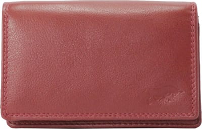 Compacte Leren Dames Portemonnee Donkerrood - Ideale Dames Portemonnee Donkerrood Leer