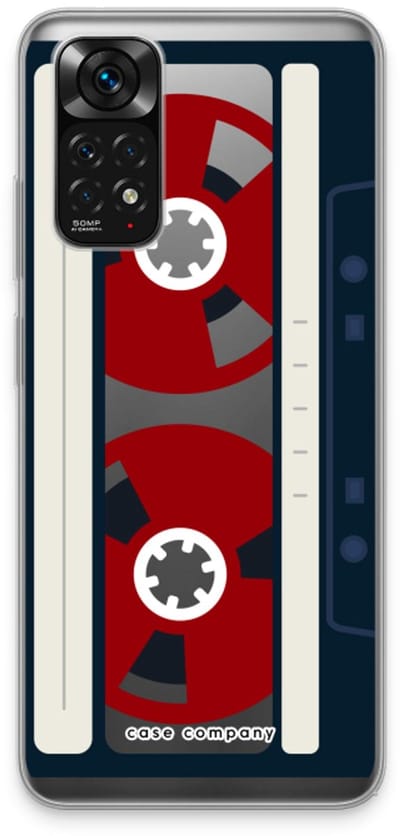 Case Company® - Hoesje geschikt voor Xiaomi Redmi Note 11 hoesje - Here's your tape - Soft Cover Telefoonhoesje - Bescherming aan alle Kanten en Schermrand