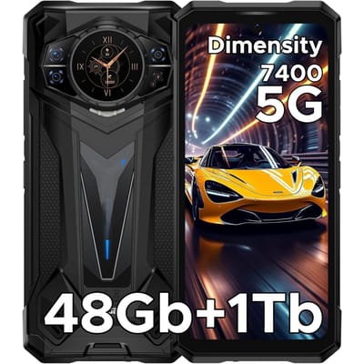 DOOGEE S200 Ultra 5G Mobiele Telefoon 48GB+1TB 6.72  Display 11000mAh 100MP Android 15 zwart