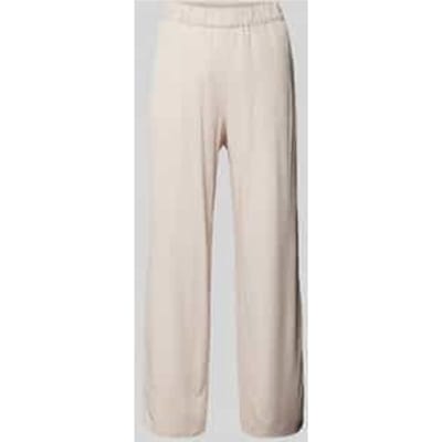 Flared stoffen broek met verkorte pasvorm, model 'CHIARA'