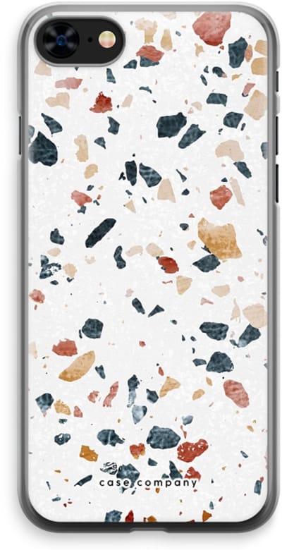 Case Company® - Hoesje geschikt voor iPhone 8 hoesje - Terrazzo N°4 - Soft Cover Telefoonhoesje - Bescherming aan alle Kanten en Schermrand