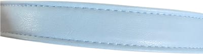 Haarband Leer licht blauw -2 cm- Charme Bijoux
