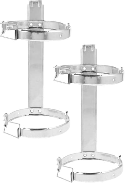 Brandblusser Beugel - Wandhouder Blusser - Veilige Opslag - Robuuste Gegalvaniseerde Constructie - 27 x 16 x 16 cm - Zilver