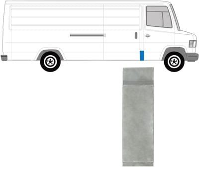 Reparatiepaneel stijl voor Mercedes T2 1986-1996 / Links = Rechts (symmetrisch)
