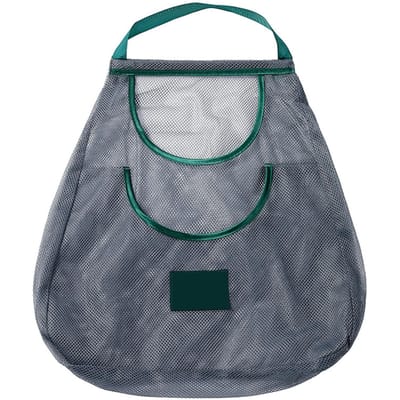 Hangende Net Groentezak Herbruikbaar Ademend Fruit Groente Opbergnetzak Draagbare Boodschappentas Small gray